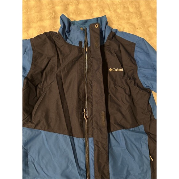 Columbia Boys Size Large Ski Jacket Snowboard Blue Outgrown Sleeve Omni Tech - Picture 6 of 14